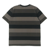 [2] NUMBER NINE BORDER CREWNECK POCKET T-SHIRT BLACK X GRAY