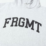 [L] FRAGMENT DESIGN FRAGMENT UNIVERSITY REVERSE WEAVE HEAVY SWEAT HOODIE HEATHER GREY