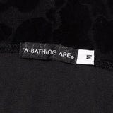 [M] A BATHING APE JACQUARD CAMO FULL-ZIP PILE HOODIE SWEATSHIRT BLACK