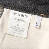 [L] A BATHING APE BAPE 00s WRANGLER-STYLE BLACK DENIM PANTS