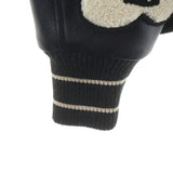 [3]  KAPITAL I-FIVE VARSITY WOOL BOMBER LEATHER SLEEVE JACKET