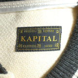 [3]  KAPITAL I-FIVE VARSITY WOOL BOMBER LEATHER SLEEVE JACKET