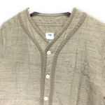 [L] Visvim 18SS Dugout Shirt S/S Cotton Linen Flannel Stencil
