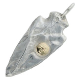GORO'S SILVER GOLD OLD ARROWHEAD PENDANT