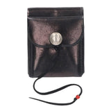 GORO'S SILVER CONCHO SADDLE LEATHER BI-FOLD WALLET