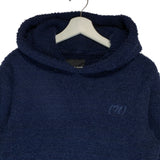 [L] Number Nine Fleece Embroidered Logo Pullover Hoodie Sweatshirt