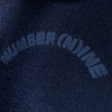 [L] Number Nine Fleece Embroidered Logo Pullover Hoodie Sweatshirt