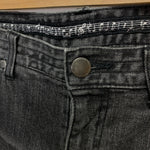 [L] Number Nine Cropped Distressed Denim Jeans Black