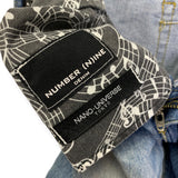 [S] Number Nine Nano Universe Slim Distressed Denim Jeans Indigo