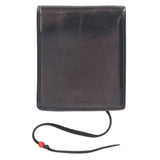 GORO'S SILVER CONCHO SADDLE LEATHER BI-FOLD WALLET