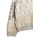 [1] KAPITAL BANDANA BIVOUAC BIG CREWNECK IVORY