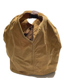 KAPITAL TEEPEE CANVAS TOTE BAG CAMEL