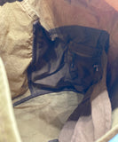 KAPITAL TEEPEE CANVAS TOTE BAG CAMEL