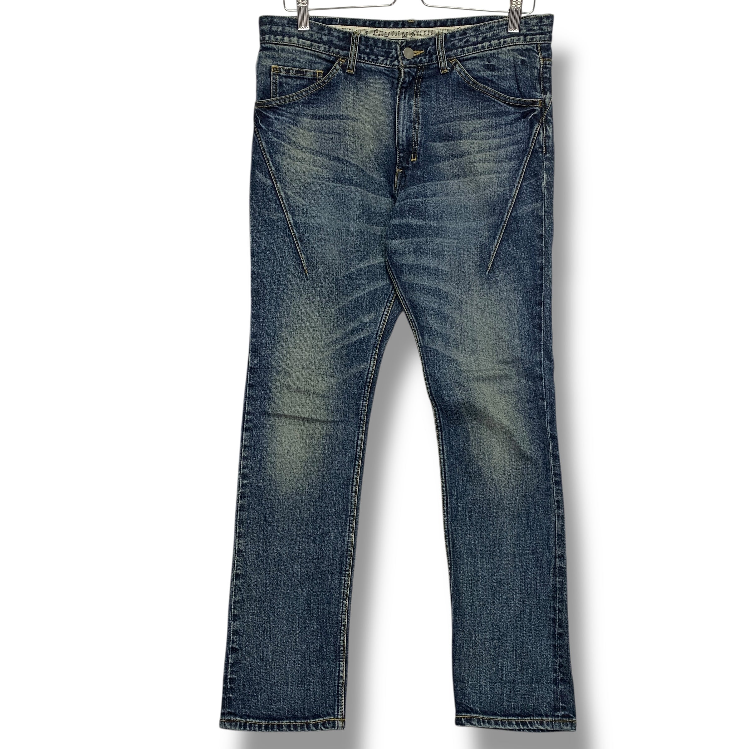 パンツ 00s NUMBER (N)INE damaged skinny jeans 3] Number Nine Distressed Skinny Denim Jeans Black