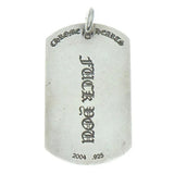CHROME HEARTS DOG LAS VEGAS LIMITED LARGE DOG TAG FUCK YOU
