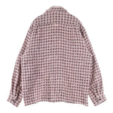 [3]  KAPITAL FANCY TWEED BOARD SHIRT JACKET L/S PINK WOOL