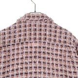 [3]  KAPITAL FANCY TWEED BOARD SHIRT JACKET L/S PINK WOOL