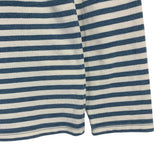 [M] Visvim 14SS Border Crew L/S Tee T Shirt White/Indigo