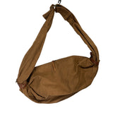 KAPITAL #6 COTTON CANVAS BIG SNUFKIN BAG BROWN