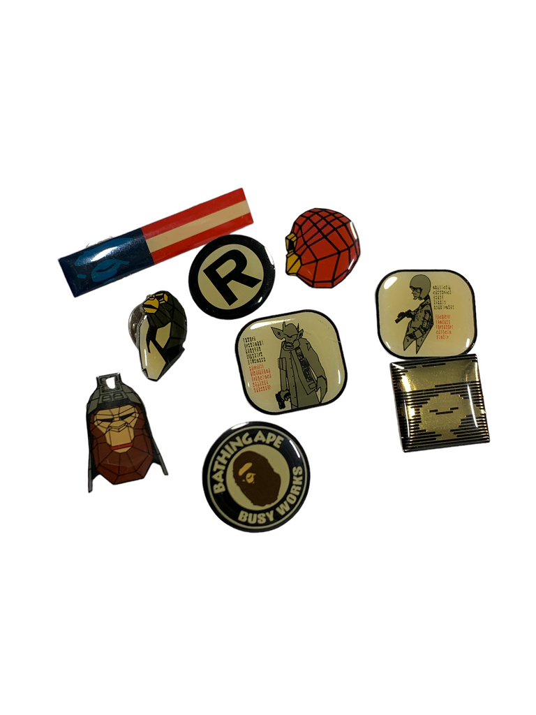 A Bathing Ape Bape Futura Vintage Pin Badge Set – StylisticsJapan.com A Bathing Ape Bape Futura Vintage Pin Badge Set – StylisticsJapan.com