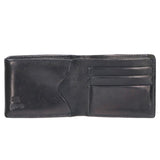 GORO'S SILVER CONCHO SADDLE LEATHER BI-FOLD WALLET