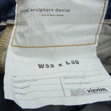 [W32/L30] VISVIM 20SS SOCIAL SCULPTURE 03 DAMAGED-23 INDIGO