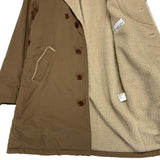 [M] Number Nine Fleece Lined Long Coat Jacket