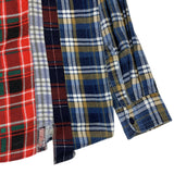 [L] DS! Needles Rebuild 7 Cut Oversized Flannel Shirt