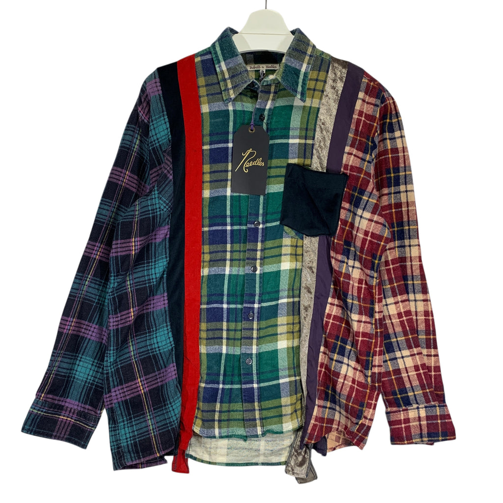 M] DS! Needles Rebuild 7 Cut Flannel Shirt – StylisticsJapan.com