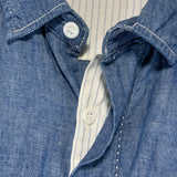[M] Kapital Chambray Sashiko Stitch Concho Button S/S Shirt Indigo