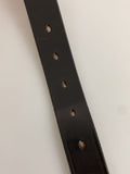 [32] Needles Leather Metal Buckle Belt Black