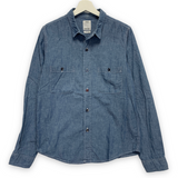 [M] VISVIM 14AW Deadwood Chambray L/S Shirt Blue