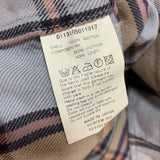 [1] VISVIM BLACK ELK CHECK FLANNEL SHIRT L/S LIGHT BLUE BEIGE