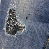 [L] Number Nine x Loveless Distressed Denim Jeans Indigo