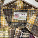 [L] Needles Rebuild Ribbon Cut Flannel Shirt Remake