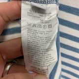 [M] Visvim 14SS Border Crew L/S Tee T Shirt White/Indigo