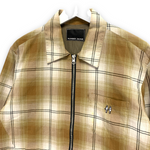 [M] Number Nine Shadow Plaid Zip Up Shirt Jacket