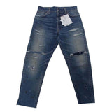 [1] VISVIM SS JOURNEYMAN PANTS TACKED CRASH INDIGO