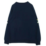[L] A BATHING APE LINE LOGO CREWNECK PRINT SWEATSHIRT