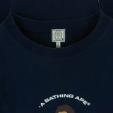 [L] A BATHING APE LINE LOGO CREWNECK PRINT SWEATSHIRT