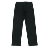 UNDERCOVER 20SS UCA4501 LIGHTNING EMBROIDERED STRETCH TWILL SKINNY GABARDINE PANTS BLACK
