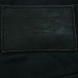 UNDERCOVER 20SS UCA4501 LIGHTNING EMBROIDERED STRETCH TWILL SKINNY GABARDINE PANTS BLACK
