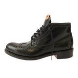 [10] VISVIM PATRICIAN MID WT-FOLK WINGTIP BOOTS BLACK