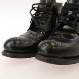 [10] VISVIM PATRICIAN MID WT-FOLK WINGTIP BOOTS BLACK