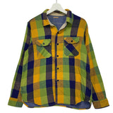[M] Kapital Chambray Lined Flannel Check Shirt L/S