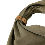 KAPITAL #6 COTTON CANVAS BIG SNUFKIN BAG OLIVE