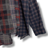 [M] Needles Rebuild Wide 7 Cut Flannel Shirt