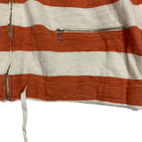 [M] Kapital Dobby Cotton Stripe Zip Up Sweatshirt Hoodie