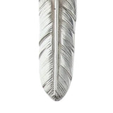 GORO'S GOLD HEART WHEEL FEATHER SMALL NECKLACE TOP PENDANT
