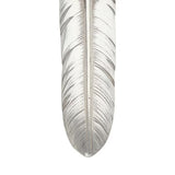 GORO'S HEART WHEEL FEATHER LARGE NECKLACE TOP PENDANT